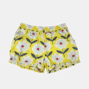 Mini Boden Girls Shorts in Yellow Floral Design